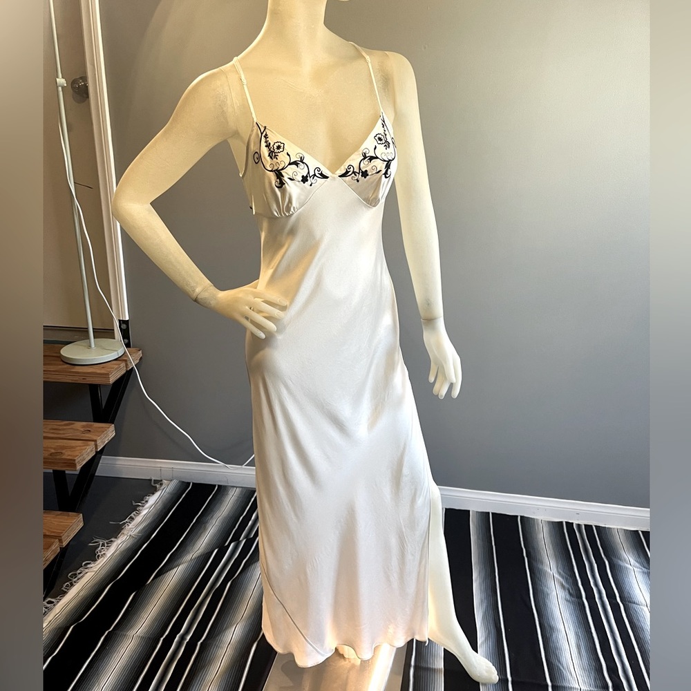 Vintage Victoria’s Secret Silk and Lace Ivory Slip Dress